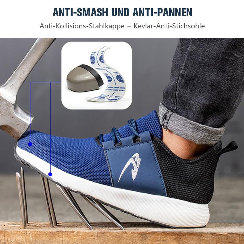 FansGemacht Anti-Smashing, atmungsaktive, leichte und modische Schutzschuhe