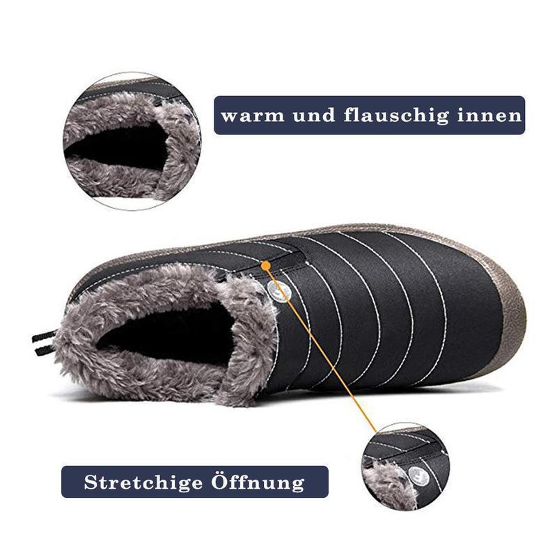 FansGemacht Mode warme und rutschfeste Schneeschuhe
