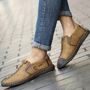 FansGemacht sommer Leder Casual Schuhe Männer Handgemachte Vintage Schuhe