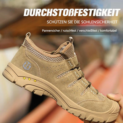 Fansgemacht Herren Anti-Smashing Anti-Piercing Big Toe Cap Sicherheitsschuhe Freizeitschutzschuhe