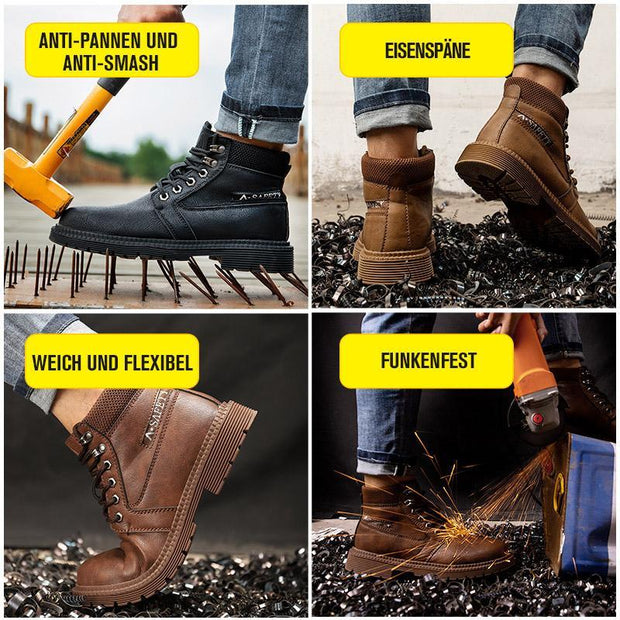 Fansgemacht S3 Wasserdichte, bruchsichere und verschleißfeste Herrenschutzstiefel