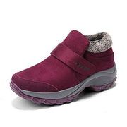 Skurab Damen Winter  Warm Gefütterte Klettverschluss Winterstiefel