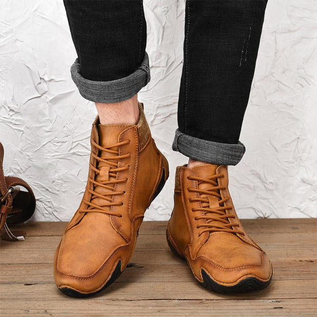 FansGemacht New Style Casual plus Baumwollschnürstiefel für Herren