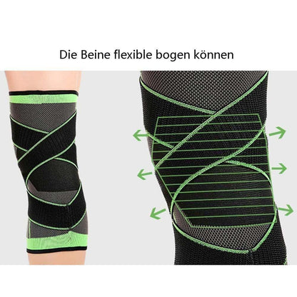 FansGemacht Hirundo 3D Design Kniestütze mit fixierbaren atmungsaktiven Kniebandage