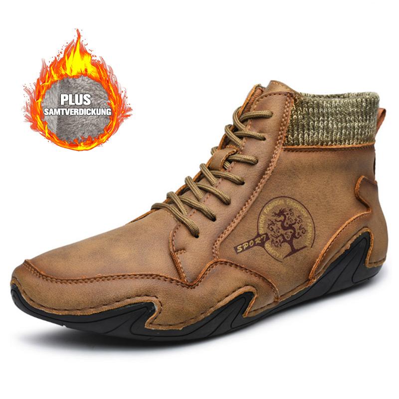 FansGemacht New Style Casual plus Baumwollschnürstiefel für Herren