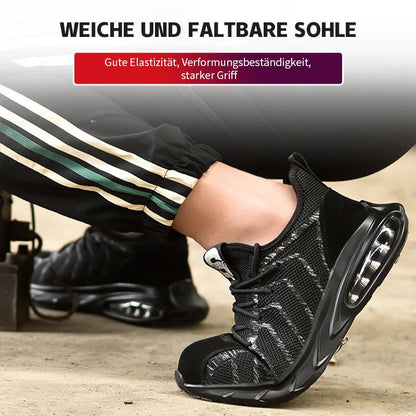 FansGemacht Anti-Smashing, Anti-Piercing, leichte und atmungsaktive Mesh-Arbeitsschuhe, Sicherheitsschuhe
