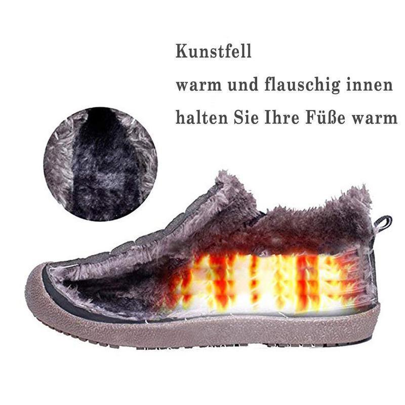 FansGemacht Mode warme und rutschfeste Schneeschuhe
