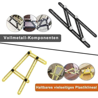 Fansgemacht Faltregel zur Messung mehrerer Winkel Aluminiumlegierung