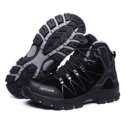 FansGemacht Winter Stiefel Herren Schnee Stiefel Wasserdichte Warm Gefütterte Knöchelstiefel Outdoor-Stiefel