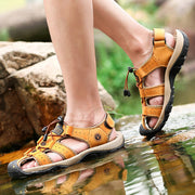 2019 Neue Große Größe Echtem Leder Rindsleder Männer Sandalen