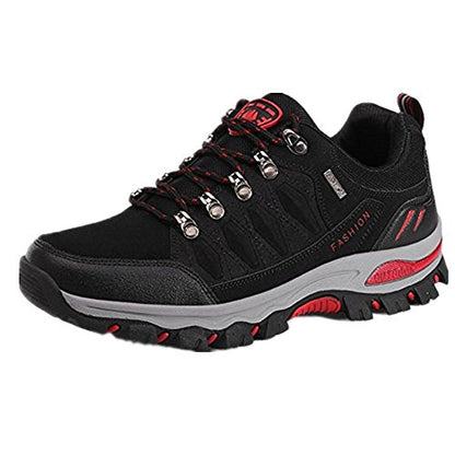 NEOKER Wanderschuhe Trekking Schuhe Herren Damen Sports Outdoor Hiking Sneaker Armee Grün Blau Schwarz Grau 36-48