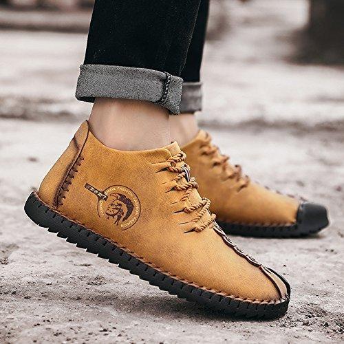 FansGemacht Männer Winter Stiefeletten Anti-Rutsch Leichte  Booties