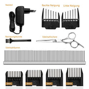 Sakurab Schermaschine, Profi Haustier Grooming Clipper Kits Leise Tierhaarschneider haarschneidemaschine