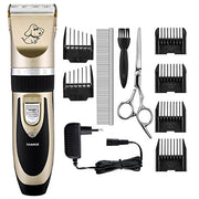 Sakurab Schermaschine, Profi Haustier Grooming Clipper Kits Leise Tierhaarschneider haarschneidemaschine