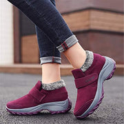 Skurab Damen Winter  Warm Gefütterte Klettverschluss Winterstiefel