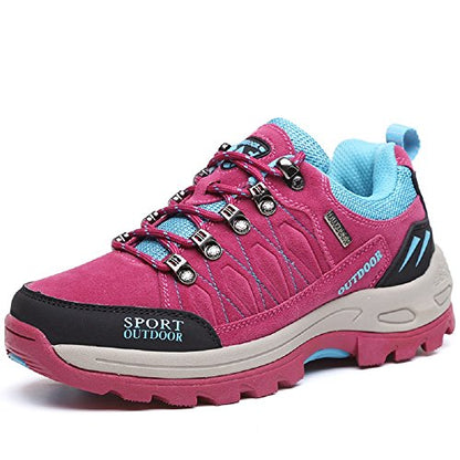 NEOKER Wanderschuhe Trekking Schuhe Herren Damen Sports Outdoor Hiking Sneaker Armee Grün Blau Schwarz Grau 36-48