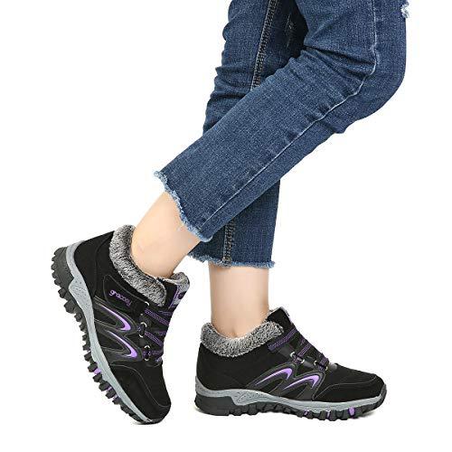 Sakurab Damen Wanderschuhe Warm Gefütterte Winterschuhe