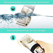 Sakurab Schermaschine, Profi Haustier Grooming Clipper Kits Leise Tierhaarschneider haarschneidemaschine