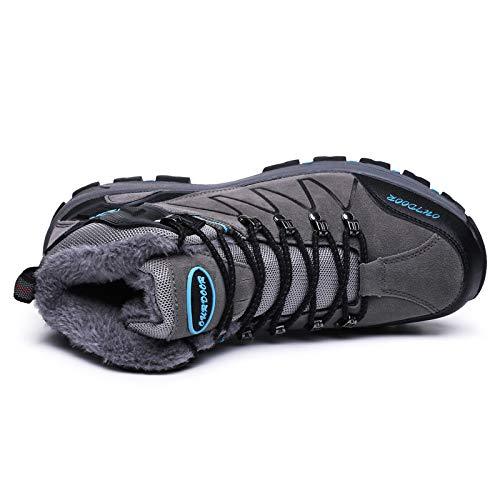 FansGemacht Winter Stiefel Herren Schnee Stiefel Wasserdichte Warm Gefütterte Knöchelstiefel Outdoor-Stiefel