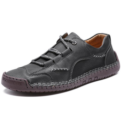 FansgemachtLässige handgefertigte Lederschuhe mit weicher Sohle