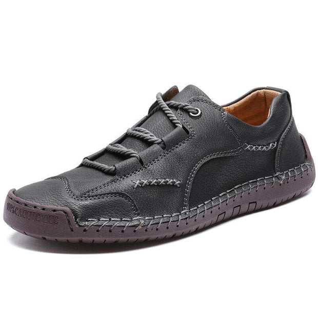 FansgemachtLässige handgefertigte Lederschuhe mit weicher Sohle