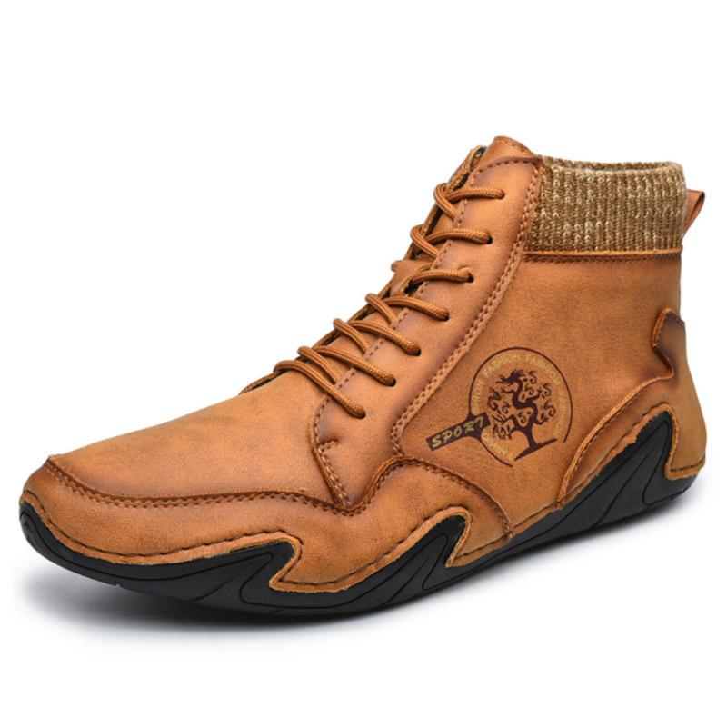 FansGemacht New Style Casual plus Baumwollschnürstiefel für Herren