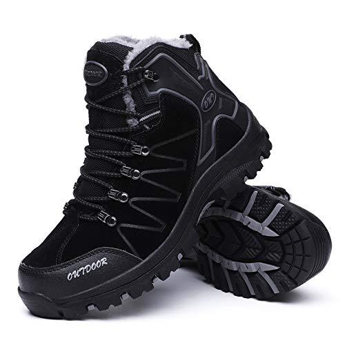 FansGemacht Winter Stiefel Herren Schnee Stiefel Wasserdichte Warm Gefütterte Knöchelstiefel Outdoor-Stiefel