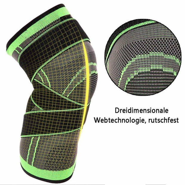 FansGemacht Hirundo 3D Design Kniestütze mit fixierbaren atmungsaktiven Kniebandage