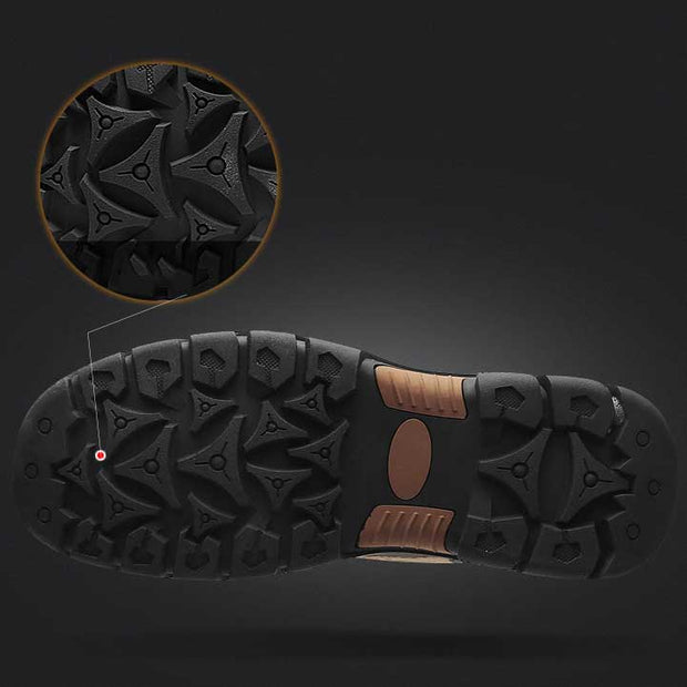 Neue Herren Freizeitschuhe wasserdicht rutschfest Wanderschuhe Lederschuhe