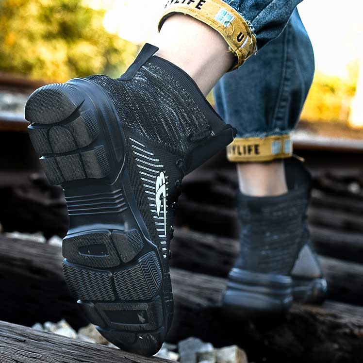 fansgemacht Neuer verschleißfester Arbeitsschutzschuh gegen Zertrümmern