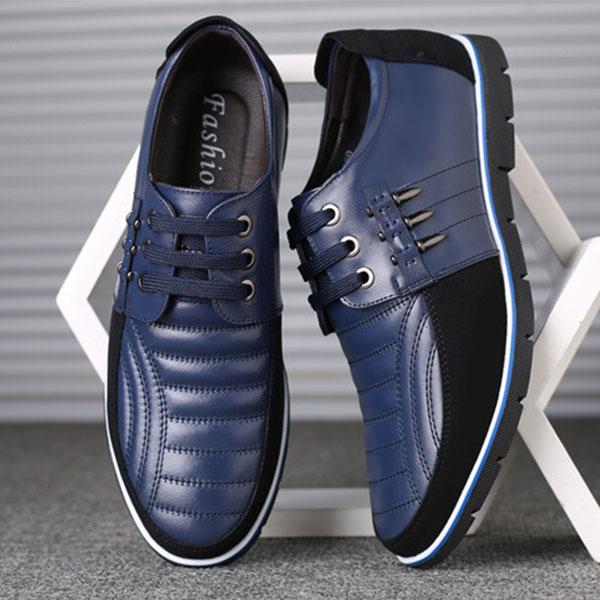 FansGemacht Sommer Atmungs Loch Echtem Leder Männer Schuhe