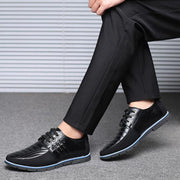 FansGemacht Sommer Atmungs Loch Echtem Leder Männer Schuhe