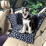Sakurab Hunde Autositz Einzelnsitz Für Rückbank MATCC Wasserdicht Hund Autositzbezug Autositz Für Haustier
