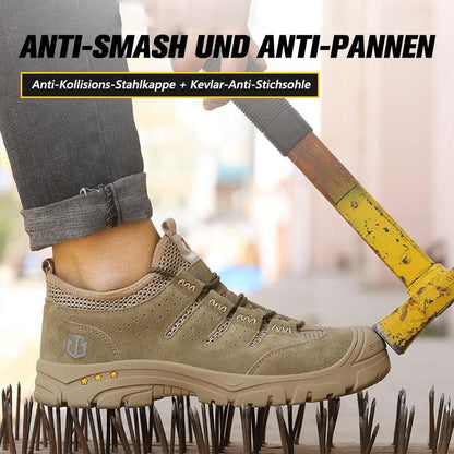 Fansgemacht Herren Anti-Smashing Anti-Piercing Big Toe Cap Sicherheitsschuhe Freizeitschutzschuhe