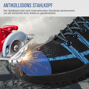 Fansgemacht Stahlkappen-Schutzschuhe gegen Schläge und Piercings im Winter