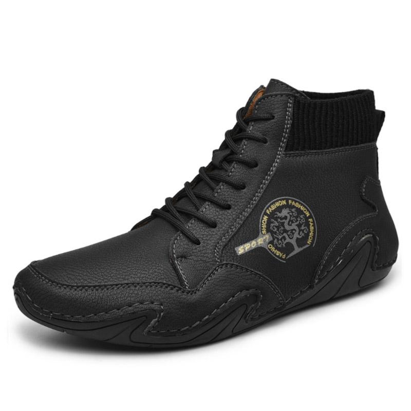 FansGemacht New Style Casual plus Baumwollschnürstiefel für Herren