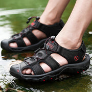 2019 Neue Große Größe Echtem Leder Rindsleder Männer Sandalen