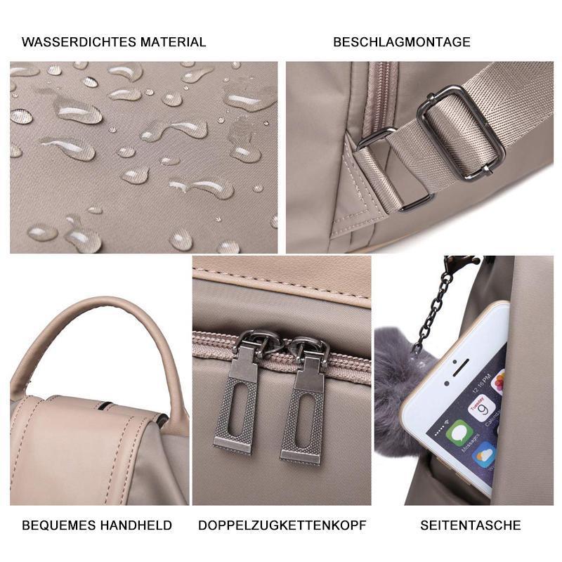 FANSGEMACHT Antidiebstahle Doppelschultertasche