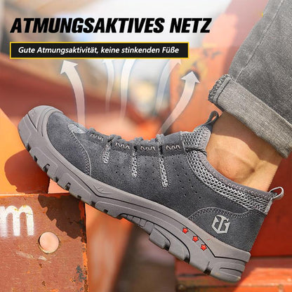 Fansgemacht Herren Anti-Smashing Anti-Piercing Big Toe Cap Sicherheitsschuhe Freizeitschutzschuhe