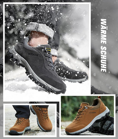 Fansgemacht Winter Outdoor Wärme und Samt rutschfeste abriebfeste Baumwollschuhe Wanderschuhe