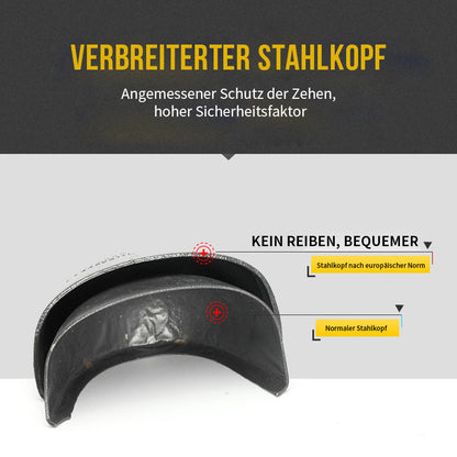 FansGemacht Neue hochwertige atmungsaktive Arbeitsschuhe mit Stahlkappe