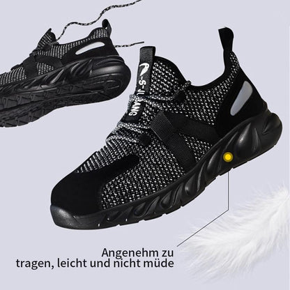 FansGemacht Atmungsaktive, pannensichere, stoßdämpfende und verschleißfeste Sicherheitsschuhe