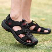 2019 Neue Große Größe Echtem Leder Rindsleder Männer Sandalen