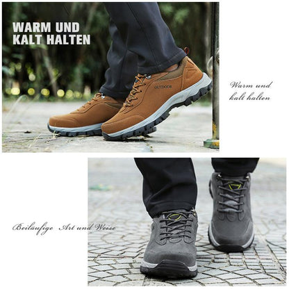 Fansgemacht Winter Outdoor Wärme und Samt rutschfeste abriebfeste Baumwollschuhe Wanderschuhe