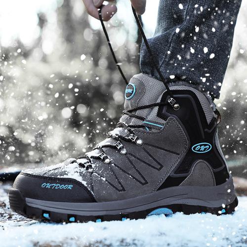 FansGemacht Winter Stiefel Herren Schnee Stiefel Wasserdichte Warm Gefütterte Knöchelstiefel Outdoor-Stiefel