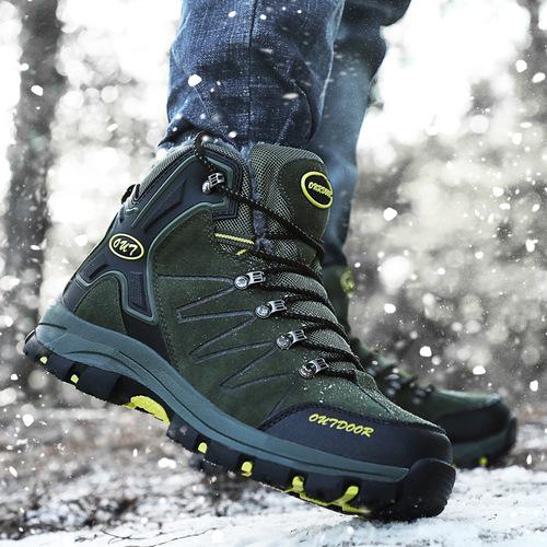 FansGemacht Winter Stiefel Herren Schnee Stiefel Wasserdichte Warm Gefütterte Knöchelstiefel Outdoor-Stiefel