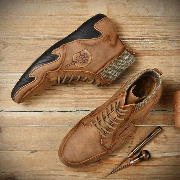 FansGemacht New Style Casual plus Baumwollschnürstiefel für Herren