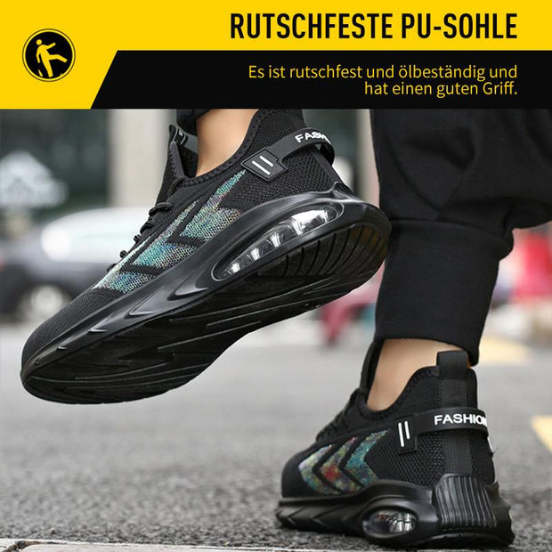 Fansgemacht Atmungsaktive Sicherheitsschuhe mit geflochtener Stahlkappe