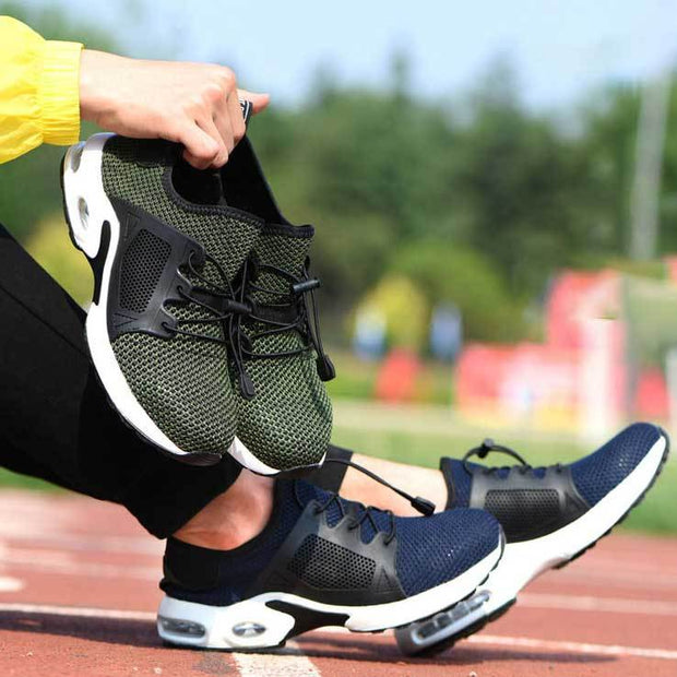 Atmungs Arbeit Arbeit Schuhe Stahl Kappe Kappe Auswirkungen-beständig Industrielle Sicherheit Schuhe