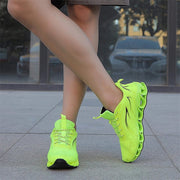 Damen Lindern Fußschmerzen Perfekte Wanderschuhe – fluoreszierendes Grün